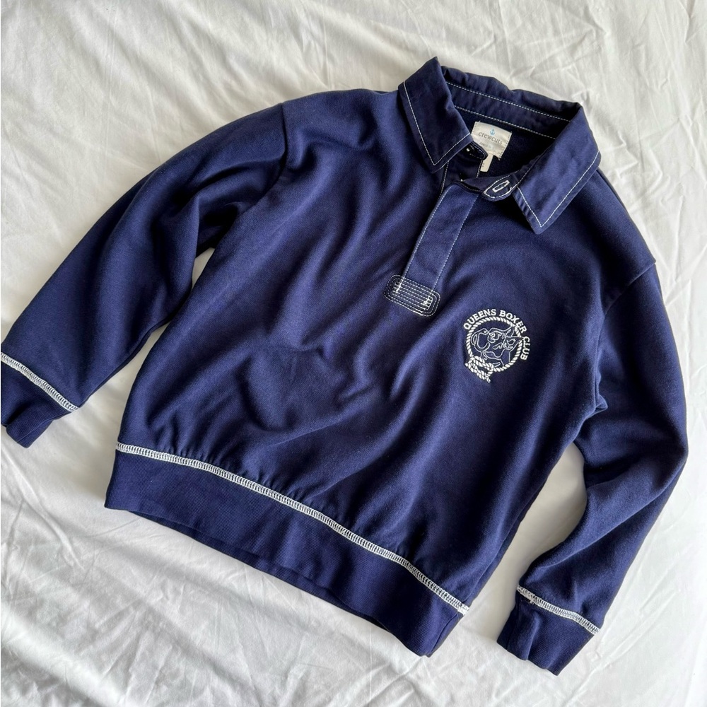 Crewcuts Navy Long Sleeve Polo Shirt